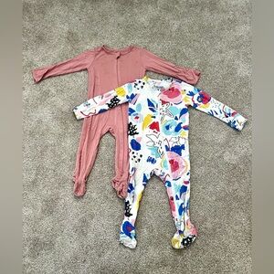 Baby Girl/Toddler Jimonda Lightweight Bamboo Baby Pajamas, One-Piece Footies